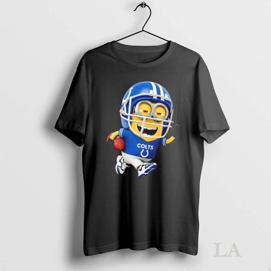Original Minions Is Holding A Ball And Smiling At Indianapolis Colts Fans