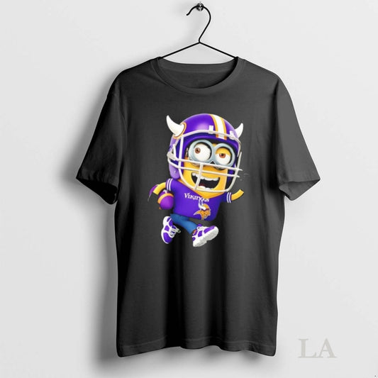 Original Minions Is Holding A Ball And Smiling At Minnesota Vikings Fans