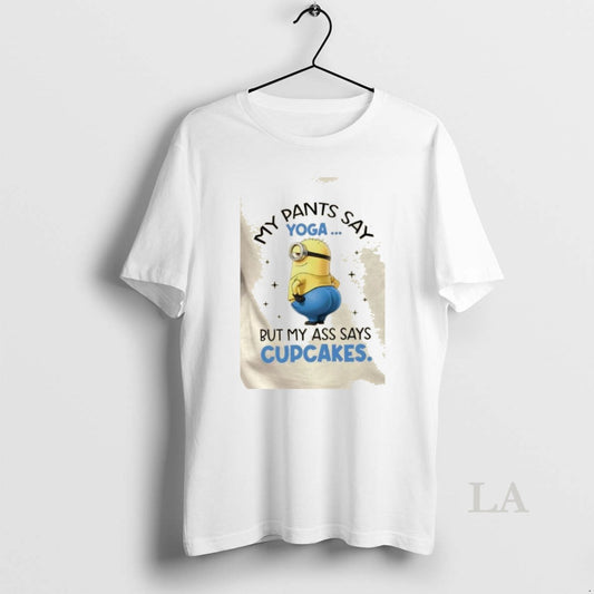 Original Minions My Pants Say Yoga But My Ass Says Cupcakes T-Shirts, Hoodie, Sweatshirt | AU18TeeNovaLab.com