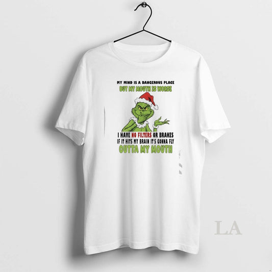 Original My Mind Is A Dangerous Place But My Mouth Is Worse I Have No T-Shirts, Hoodie, Sweatshirt | AU18TeeNovaLab.com