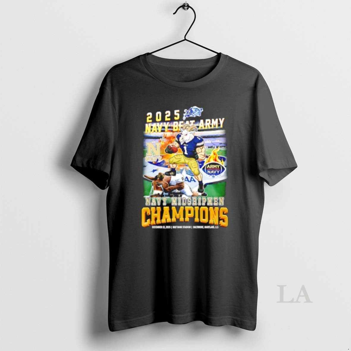 Original Navy Midshipmen 2025 Navy Beat Army Champions Mascot T-Shirts, Hoodie, Sweatshirt | AU18TeeNovaLab.com