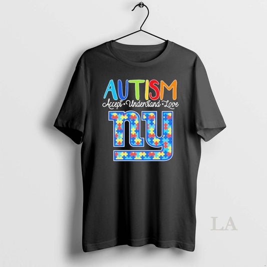 Original New York Giants Autism Accept Understand Love