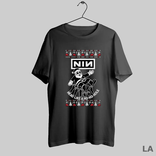 Original Nin Santa Claus Surf Head Like A Ho Ho Hole Ugly Christmas