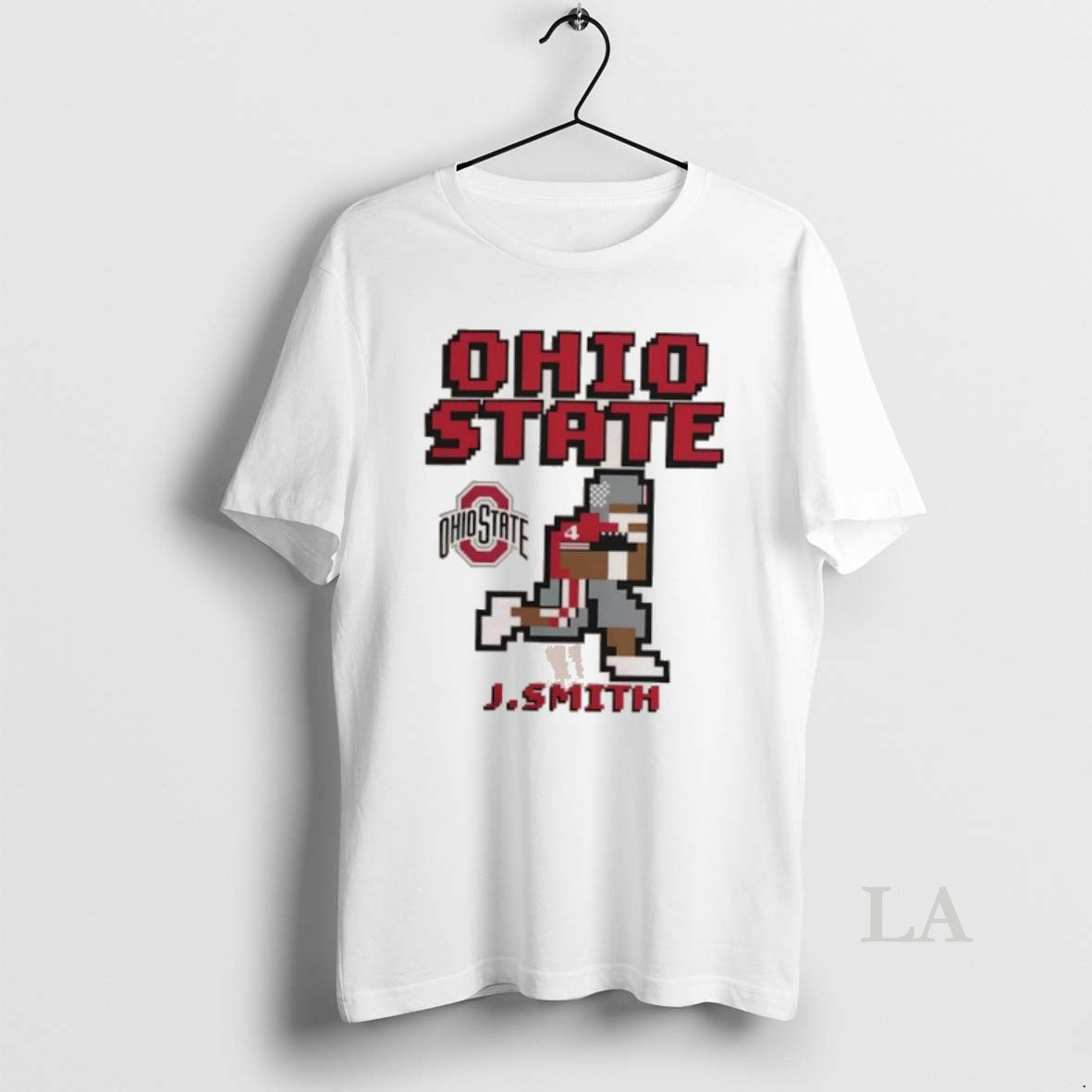 Original Ohio State Jeremiah Smith No 4 Retro Baller Buckeyes Football