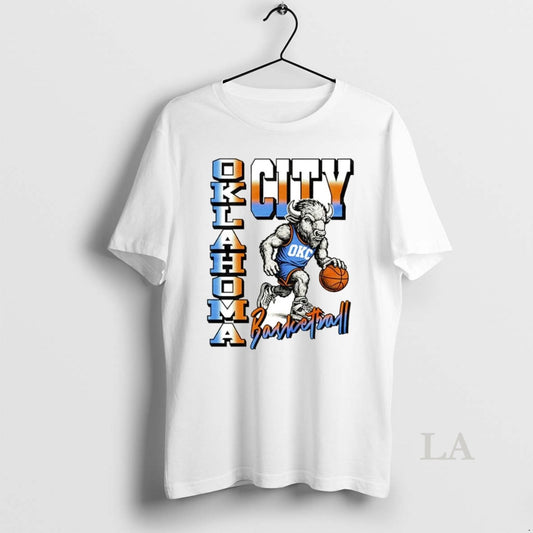 Original Oklahoma City Thunder Mascot Post Moves Basketball