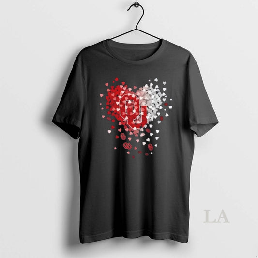 Original Oklahoma Sooners Football Fans Hearts And Soul T-Shirts, Hoodie, Sweatshirt | AU18TeeNovaLab.com