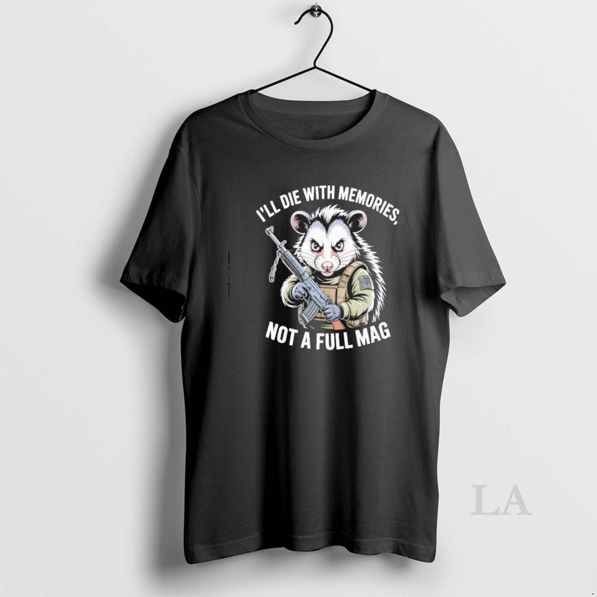Original Opossum Ill Die With Memories Not A Full Mag T-Shirts, Hoodie, Sweatshirt | AU18TeeNovaLab.com