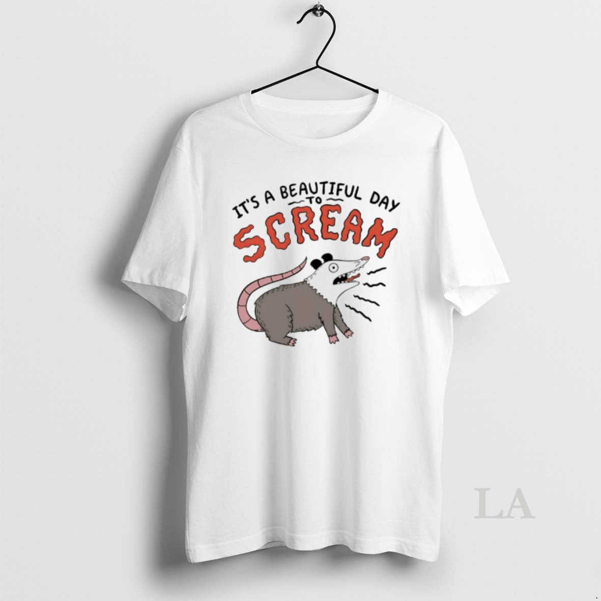 Original Opossum Its A Beautiful Day To Scream T-Shirts, Hoodie, Sweatshirt | AU18TeeNovaLab.com