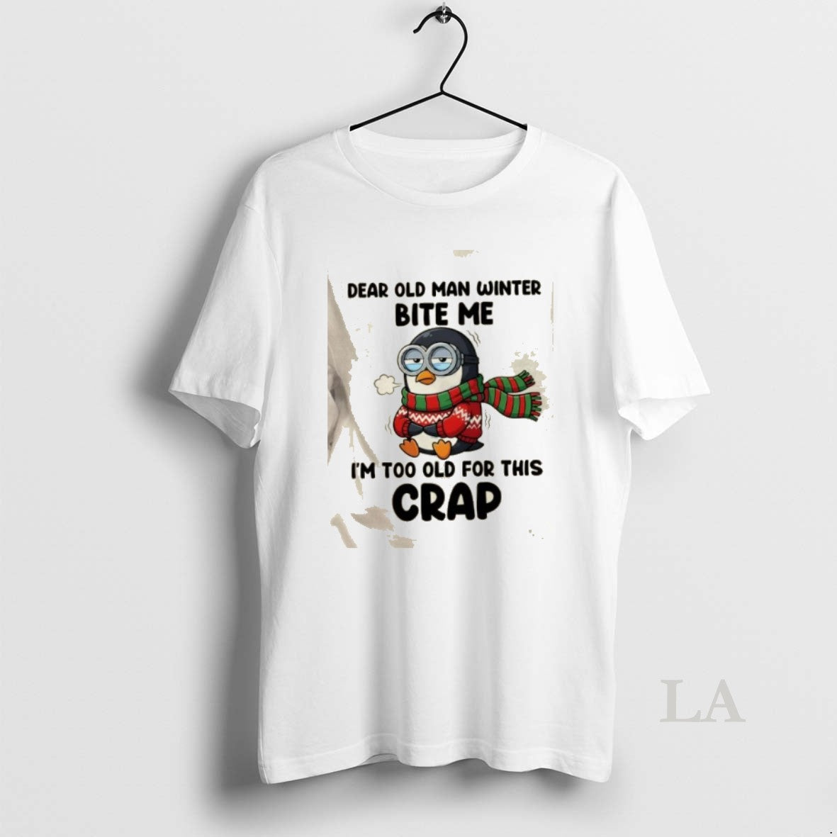 Original Penguin Dear Old Man Winter Bite Me Im Too Old For This Crap T-Shirts, Hoodie, Sweatshirt | AU18TeeNovaLab.com