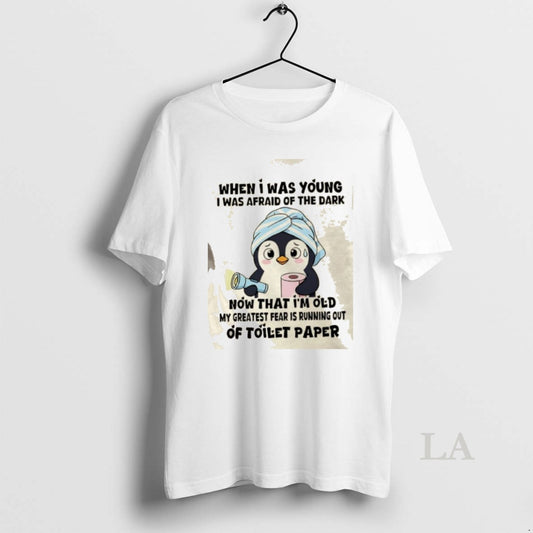 Original Penguin When I Was Young I Was Afraid Of The Dark Now That Im T-Shirts, Hoodie, Sweatshirt | AU18TeeNovaLab.com