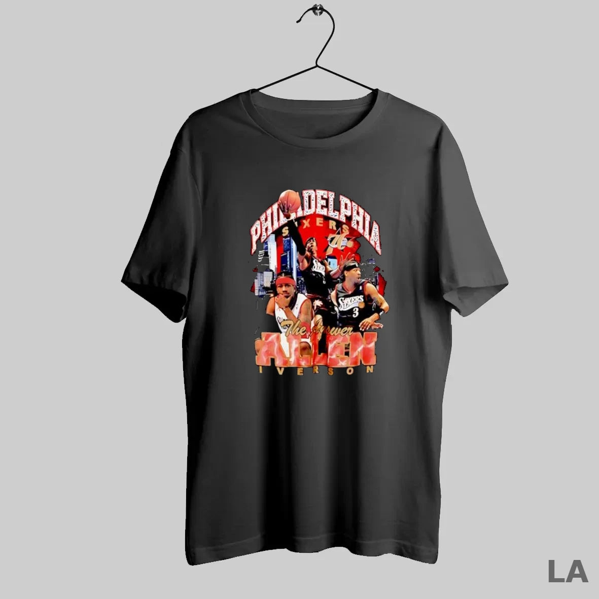 Original Philadelphia Sixers The Answer Allen Iverson Basketball Graphic