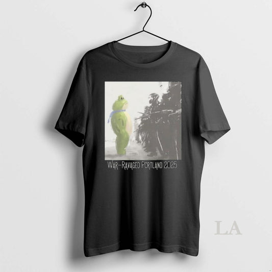 Original Portland Frog Anti Ice War Ravaged Portland 2025 Long Sleve T-Shirts, Hoodie, Sweatshirt | AU18TeeNovaLab.com