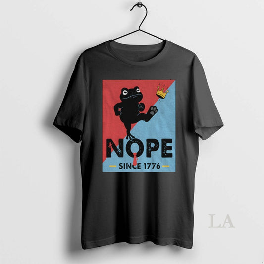 Original Portland Frog Nope Since 1776 No Kings In America 4th July Political