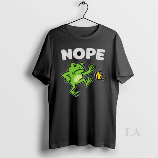 Original Portland Frog Protest Funny Frog Kicking Crown No Kings