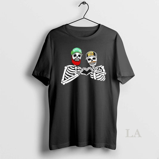 Original Post Malone And Morgan Skeleton Heart Hand T-Shirts, Hoodie, Sweatshirt | AU18TeeNovaLab.com