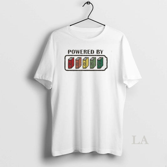 Original Powered By Books Fully Charged Power Of Knowledge T-Shirts, Hoodie, Sweatshirt | AU18TeeNovaLab.com