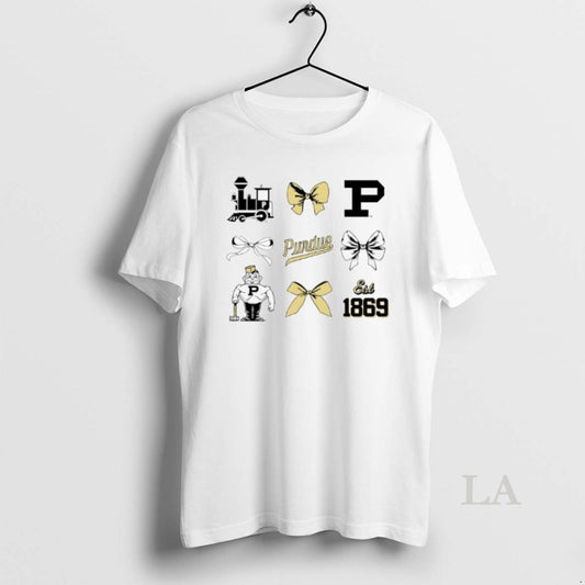 Original Purdue University Bow Est 1869 Items T-Shirts, Hoodie, Sweatshirt | AU18TeeNovaLab.com