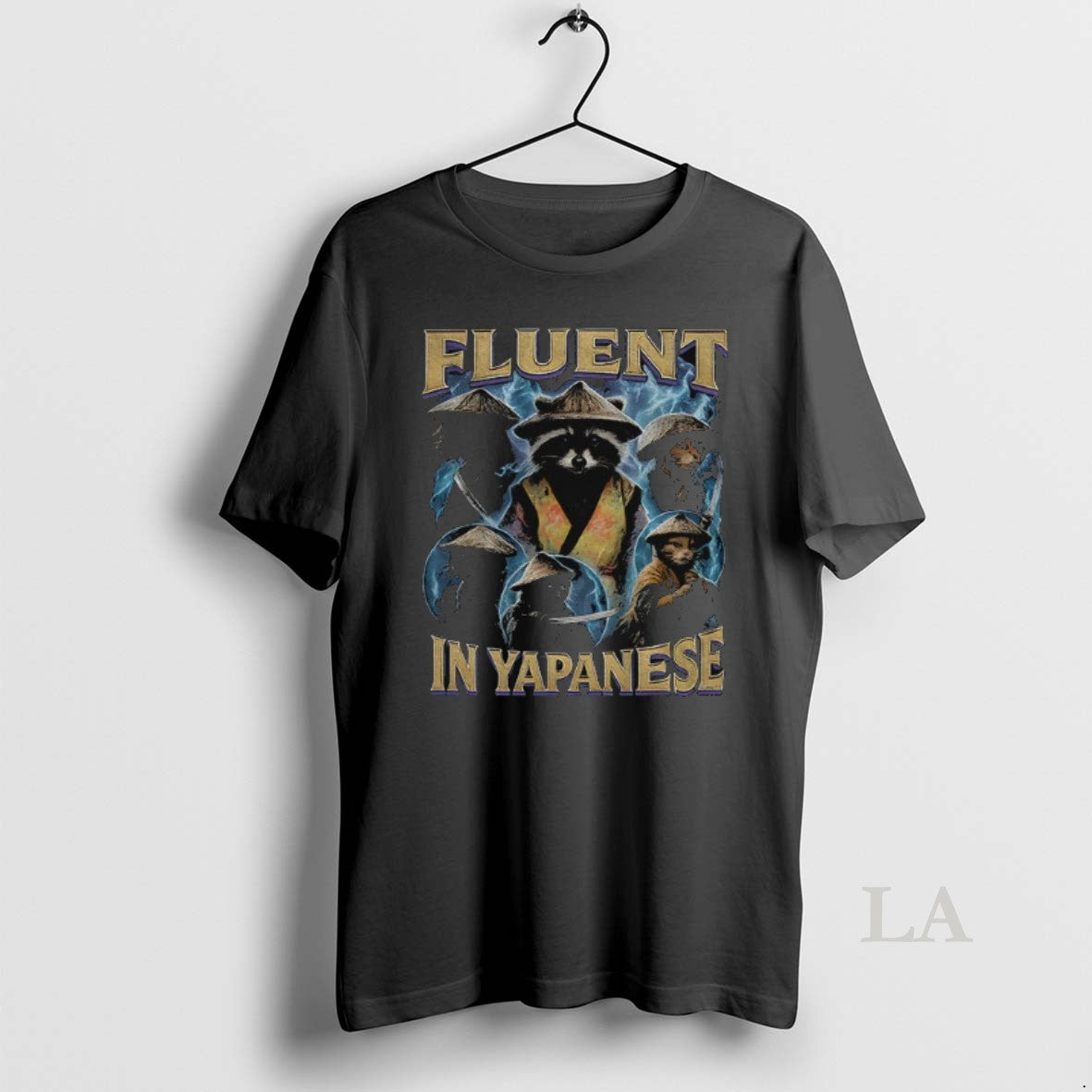 Original Raccoon Fluent In Yapanese Graphic Meme