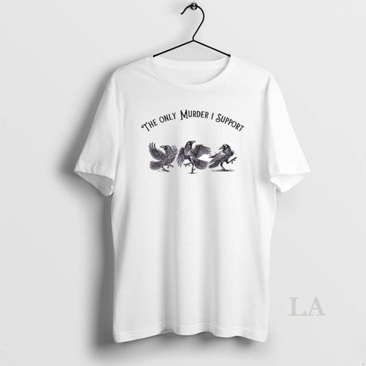 Original Raven The Only Murder I Support Ceramic Ceramic And Classic Dad Cap