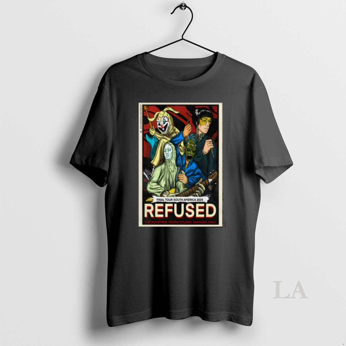 Original Refused Nov 3 2025 Teatro Coliseo In Santiago Chile T Men