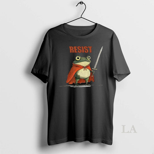 Original Resist Portland Frog I Stand With Frog Protest Anti Trump Political