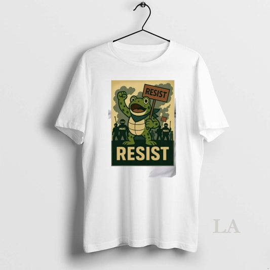 Original Resist Portland Frog Stand With Frog Digital Protest T Men