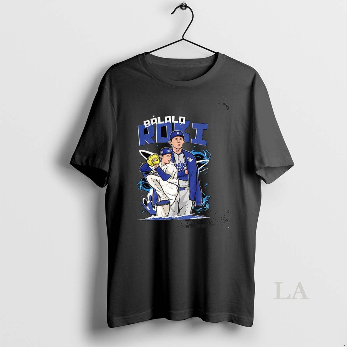 Original Roki Sasaki Los Angeles Dodgers Baseball Bailalo Roki Graphic
