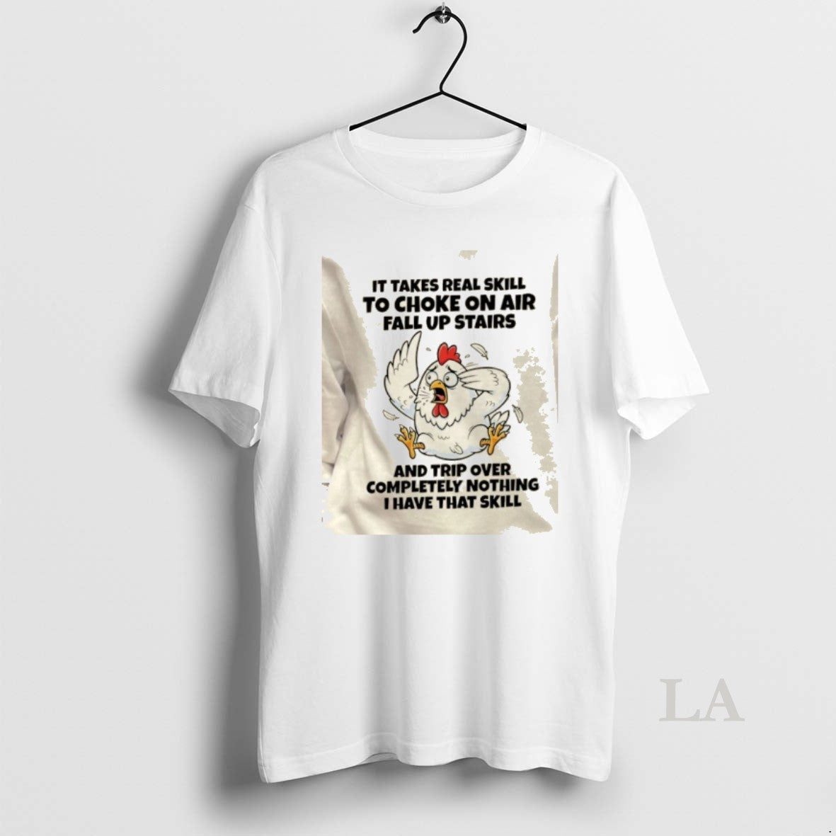 Original Rooster It Takes Real Skill To Choke On Air Fall Up Stairs And Trip T-Shirts, Hoodie, Sweatshirt