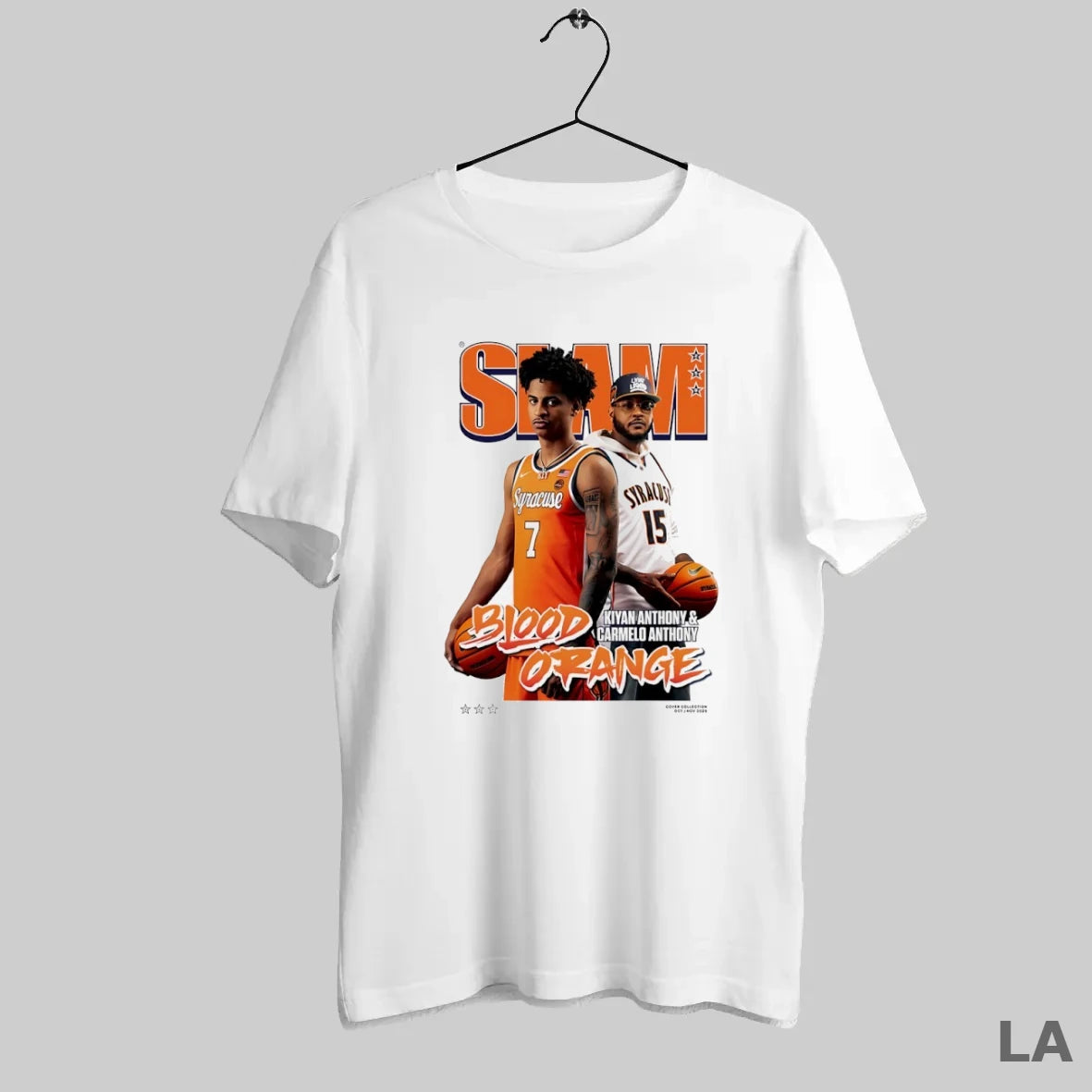 Original Slam Kiyan And Carmelo Anthony Blood Orange