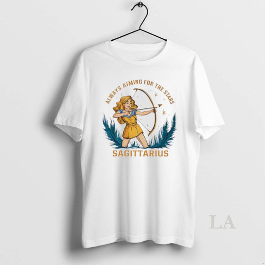 Original Sagittarius Zodiac Always Aiming For The Stars Art T-Shirts, Hoodie, Sweatshirt | AU18TeeNovaLab.com
