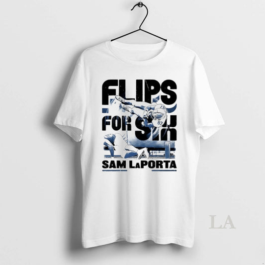 Original Sam Laporta Detroit Lions Flips For Six Vintage