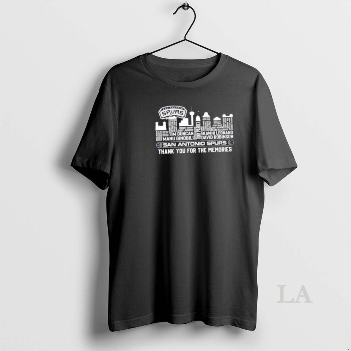 Original San Antonio Spurs Basketball All Names City Thank You For The Memories Skyline T-Shirts, Hoodie, Sweatshirt