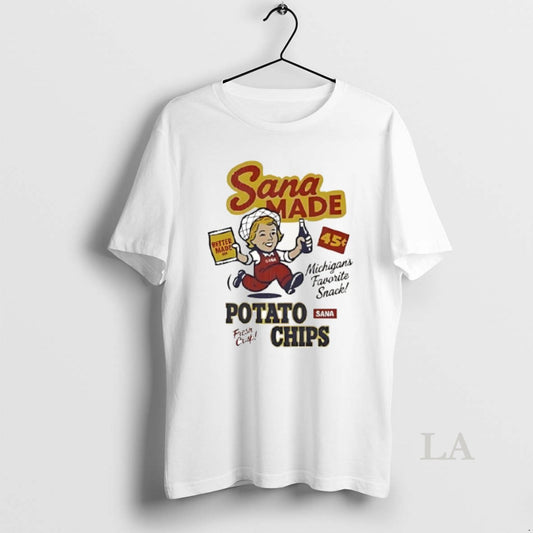 Original Sana Made Potato Chips Better Made Michigans Favorite Snack Cartoon T-Shirts, Hoodie, Sweatshirt