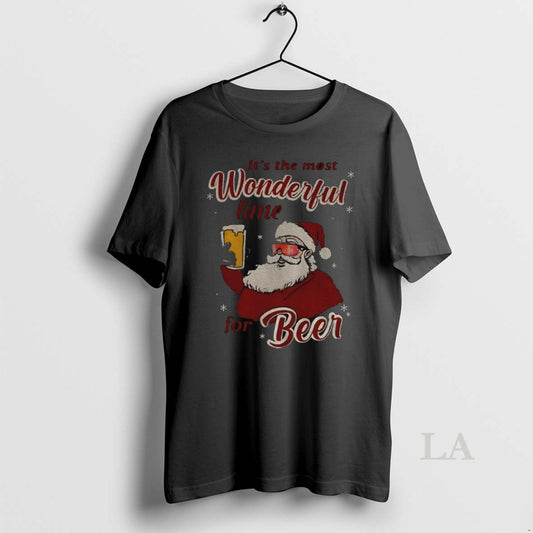 Original Santa Claus Its The Most Wonderful Time For Beer Christmas T-Shirts, Hoodie, Sweatshirt | AU18TeeNovaLab.com