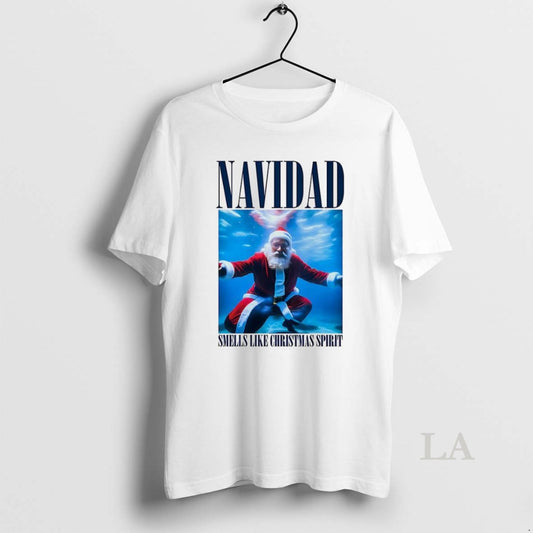 Original Santa Navidad Smells Like Christmas Spirit T-Shirts, Hoodie, Sweatshirt | AU18TeeNovaLab.com