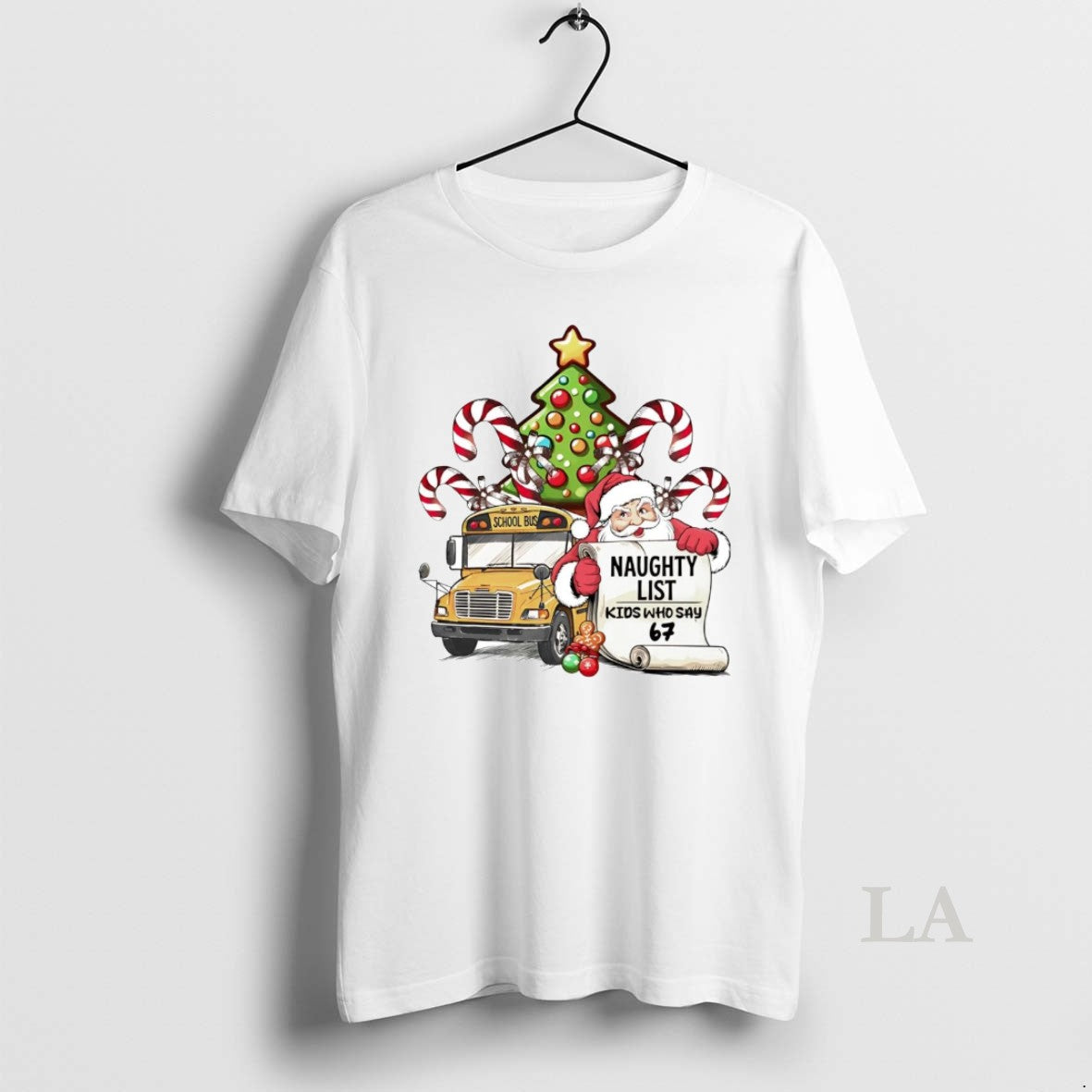 Original Santa School Bus Naughty List Kids Who Say 6 7 Christmas T-Shirts, Hoodie, Sweatshirt | AU18TeeNovaLab.com