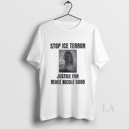 Original Say Her Name Renestop Ice Terror Justice For Renee Nicole Good Shirte Nicole Good T-Shirts, Hoodie, Sweatshirt