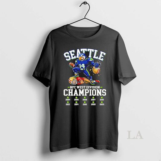 Original Seattle Football Nfc West Division Champs 2025 T-Shirts, Hoodie, Sweatshirt | AU18TeeNovaLab.com