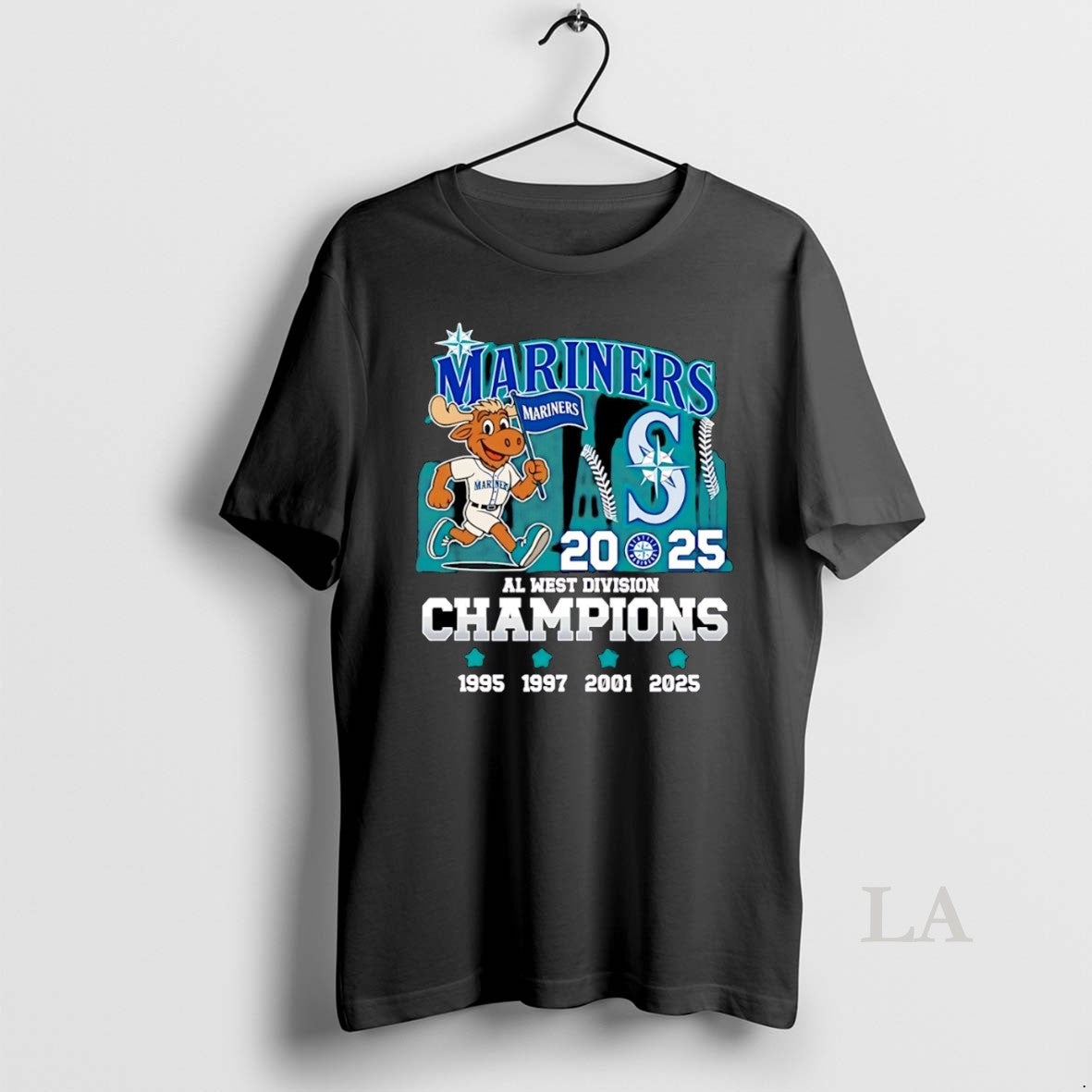 Original Seattle Mariners Al West Division Champions 1995 1997 2001 2025 Mascot