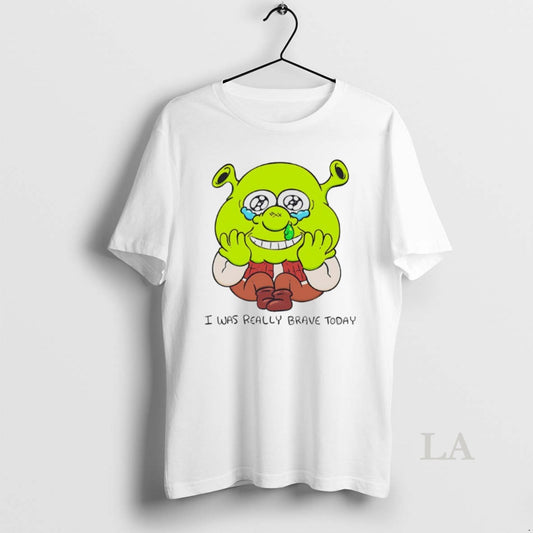 Original Shrek I Was Ready Brave Today Chibi T-Shirts, Hoodie, Sweatshirt | AU18TeeNovaLab.com