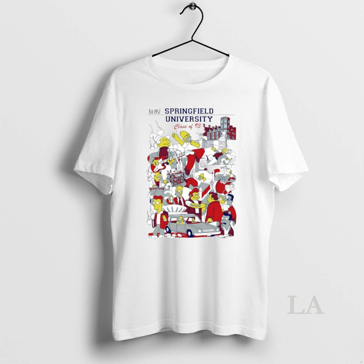 Original Simpsons Springfiled University Class Of 93 Circle T-Shirts, Hoodie, Sweatshirt | AU18TeeNovaLab.com