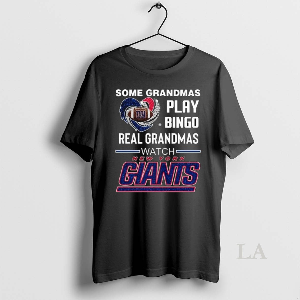 Original Some Grandmas Play Bingo Real Grandmas Watch New York Giants Diamond Heart 2025 Long