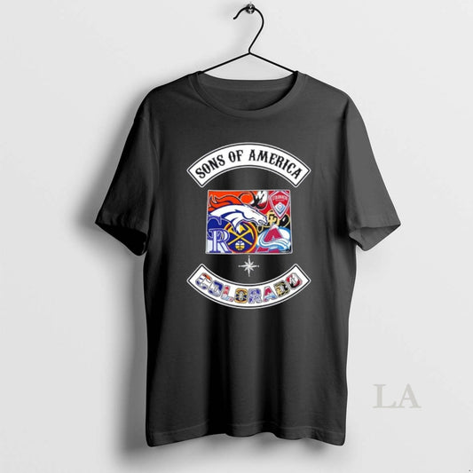 Original Son Of America Colorado Map Sports Logos Combine T-Shirts, Hoodie, Sweatshirt | AU18TeeNovaLab.com