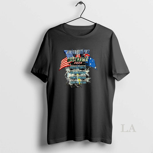 Original Street Outlaws Usa Vs Australia Flag