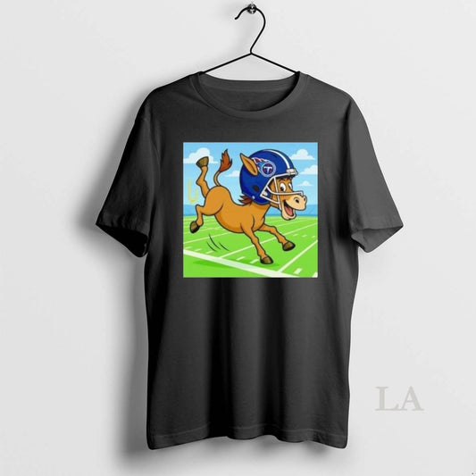 Original T Rac Mascot Tennessee Titans Football Long Sleve