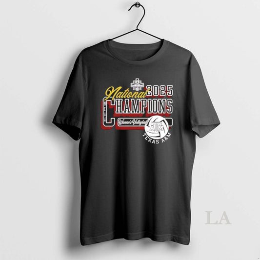 Original Texas Am Aggies Womens Volleyball 2025 National Champions Logo T-Shirts, Hoodie, Sweatshirt | AU18TeeNovaLab.com