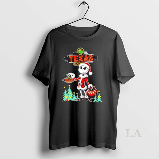Original Texas Roadhouse X Jack Skellington Santa Isnt Real Christmas