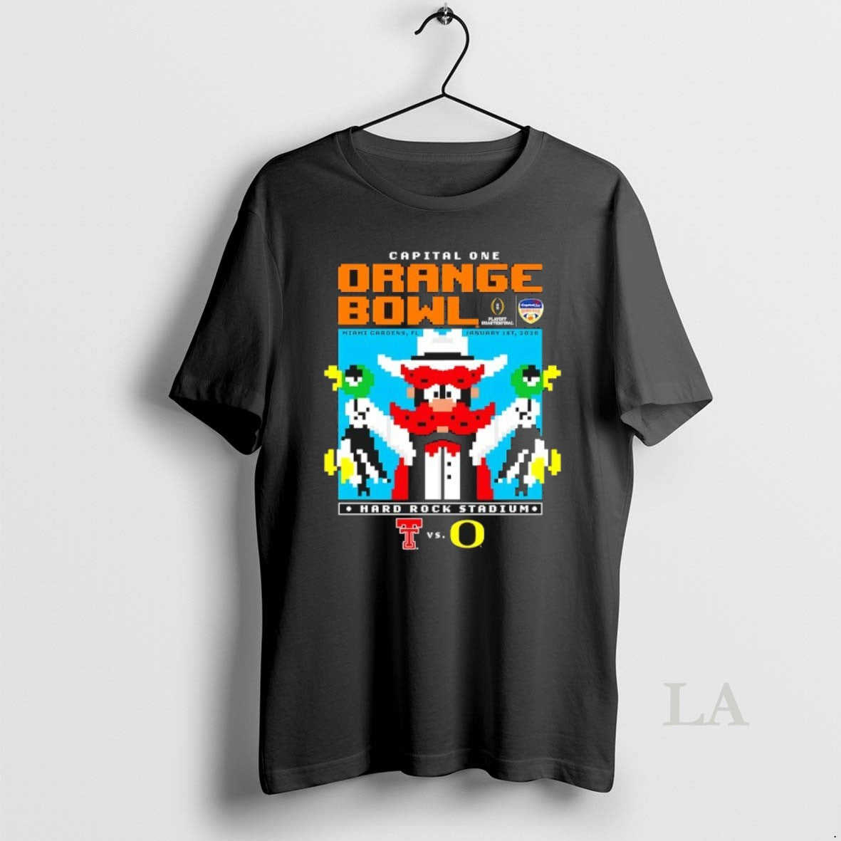 Original Texas Tech Red Raiders Capital One Orange Bowl 2026 Mascot Pixel T-Shirts, Hoodie, Sweatshirt | AU18TeeNovaLab.com