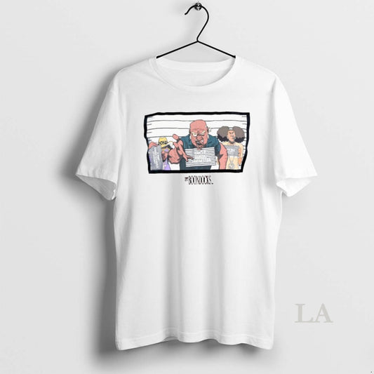 Original The Boondocks Mugshot Extended Family T-Shirts, Hoodie, Sweatshirt | AU18TeeNovaLab.com