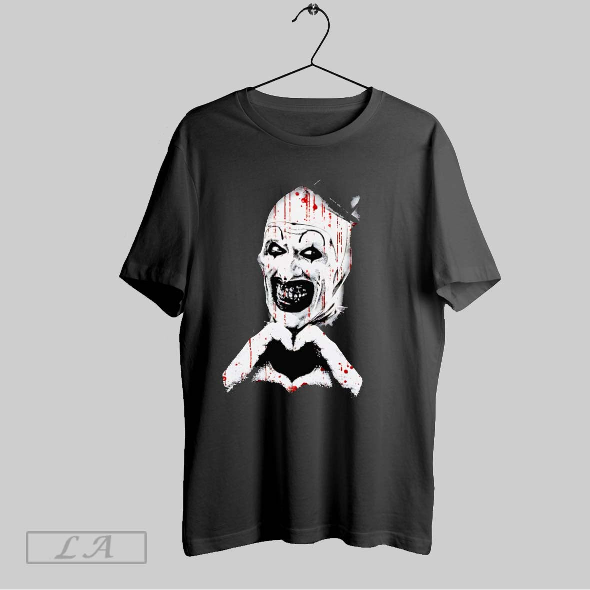 Original The Clown Terrifier Creepy Heart Hands